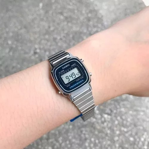 Relógio Casio Digital Vintage Azul La670wa-2df