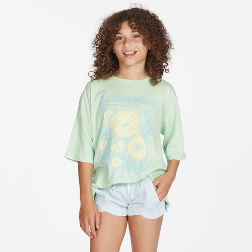 Polera M/c Niña Natural Hi Amarillo Billabong