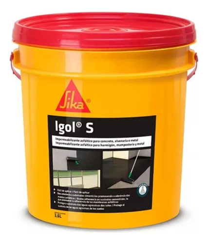  Sika Impermeabilizante Asfáltico - Igol S 3,6l