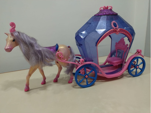 Carroza Barbie Con Caballo Incluido!original Mattel!!