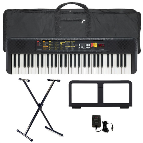 Imagen 1 de 10 de Organo Teclado Yamaha Psr F52 61 T Atril Fuente Funda Pie