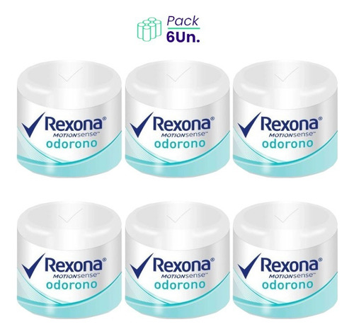 Pack X 6u Antitranspirante En Crema Rexona Odorono 60g