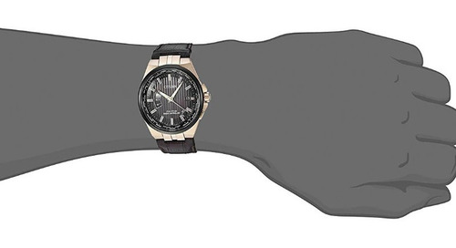 Imagen 5 de 10 de Cb0168-08e Reloj Citizen Eco Drive Cafe/cobrizo