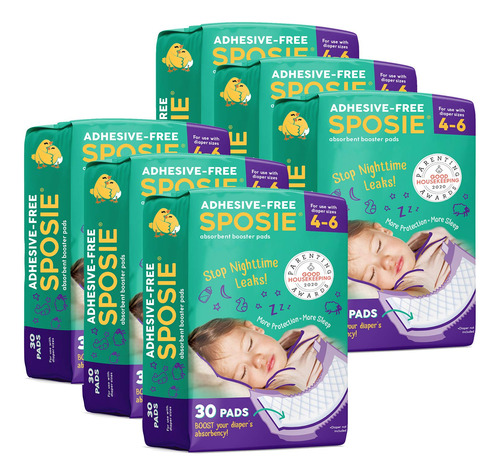 Sposie Overnight Panales Booster Pads Para Proteccion Noctur