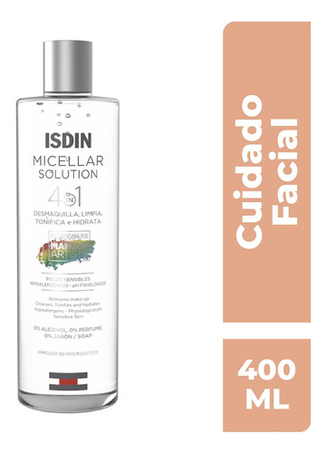 Desmaquillante Limpiador Isdin Micelar Solution 400ml