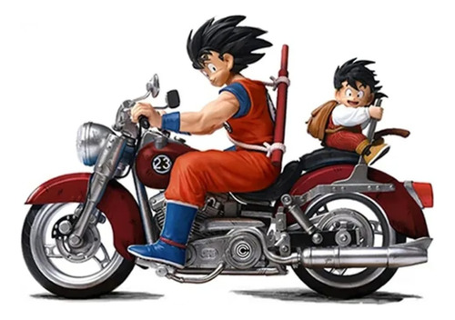 Figura Goku Y Gohan En Moto Dragon Ball Z 