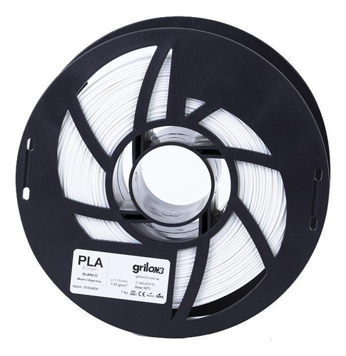 Imagen 1 de 1 de Filamento 3D PLA Grilon3 de 1.75mm y 1kg blanco