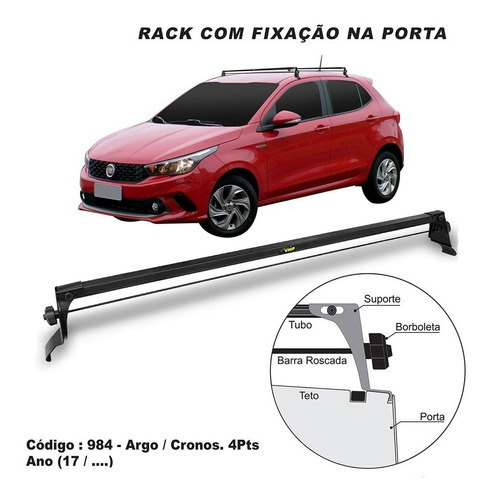 Rack Fiat Argo Cronos 2017 Em Diante