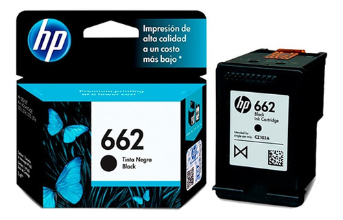 Tinta Hp 662 Cz103al  Negro Ink Adv 1015/1515/2515/2545/3515