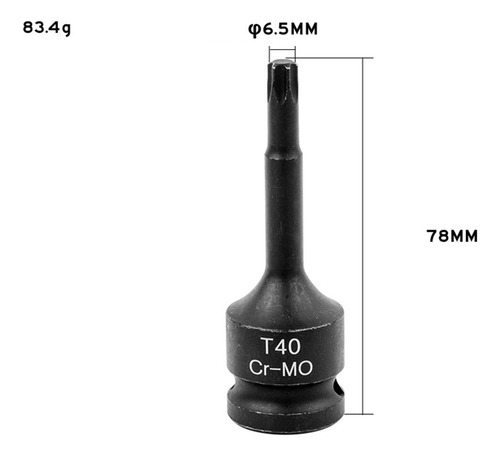 Adaptador De Enchufe Con Cabezal De Estrella, Llave 78x6,5mm