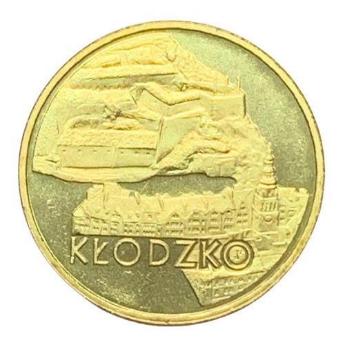 Moneda Polonia 2 Zlote Año 2005 Y# 624 Klodzko