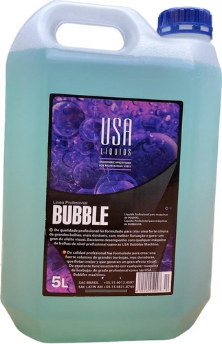 Liquido De Burbujas Usa Liquids 5 Litros Bubble Profesional 