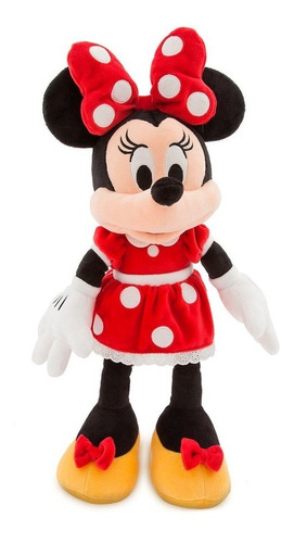 Pelúcia Minnie Vestido Vermelho Original Disney Store Média