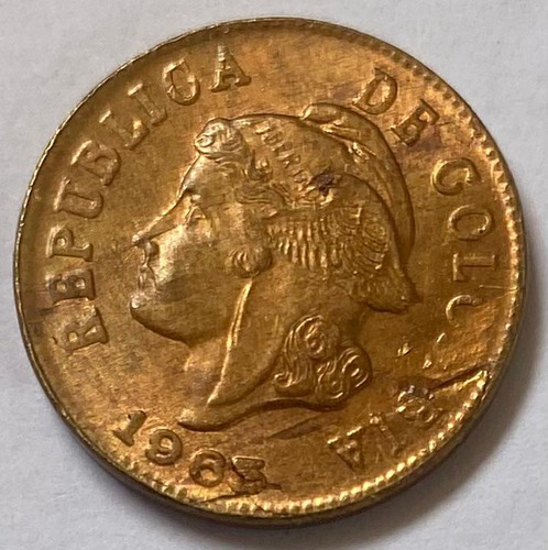 Moneda De 2 Centavos Sin Circular, 1965. Error Acuñacion 2