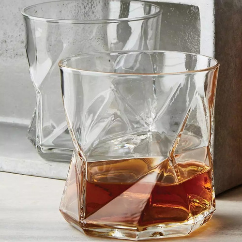 Juego De 6 Vasos De Vidrio Modernos Bormioli Cassiopea 410ml