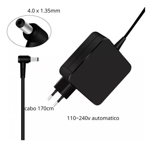 Fonte Carregador 19v 45w Compatível Com Notebook Asus X515j