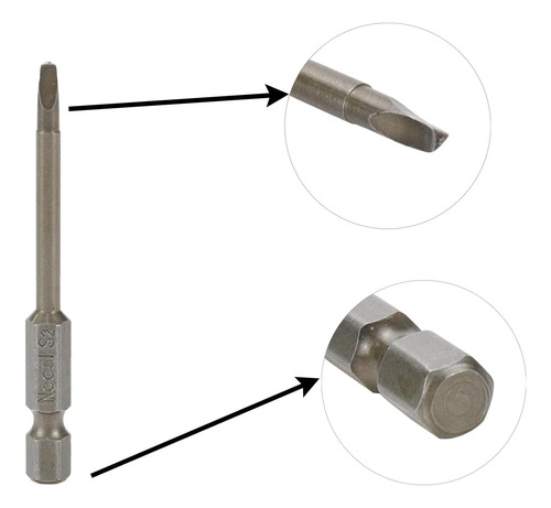 Broca Triangular De Destornillador 1/4 Pulgada 10 Unidades