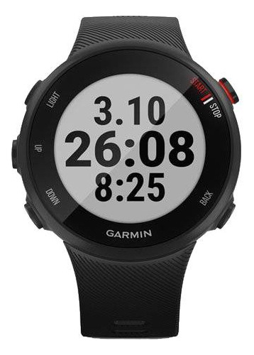 Smartwatch Garmin Forerunner 45S 1.04" caixa 39mm  preta, pulseira  preta