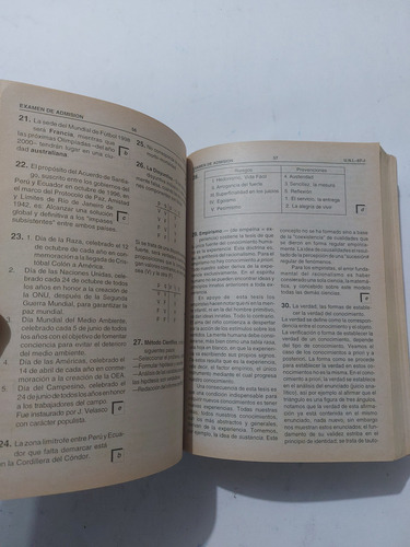 Libro Solucionario Exámenes De Admisión Uni 1995 -1 A 2002-1 (Usado)