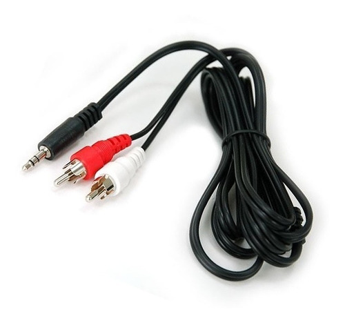 Cable Mini Plug 3.5 Mm A 2 Rca -1.5 Mts - Aj Hogar