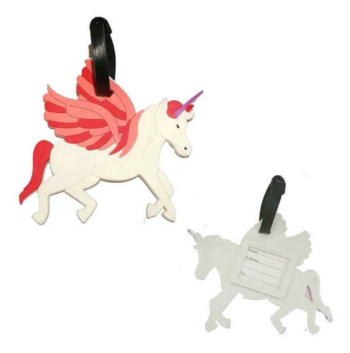 Imagen 2 de 2 de Tag Identificador Valija Unicornio Cuerpo