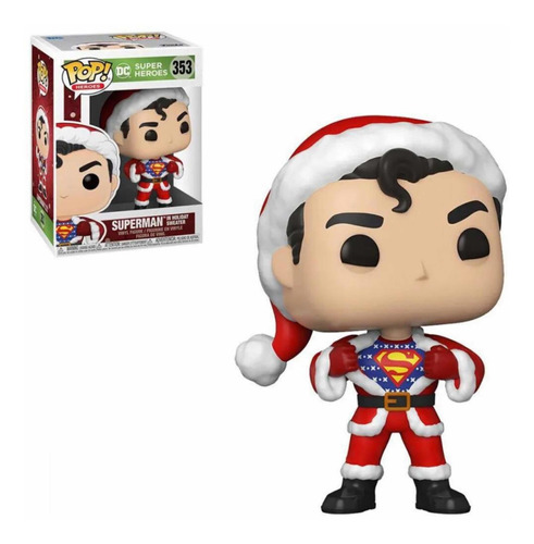 Funko Pop Heroes - Superman #353 Original Holiday Christmas