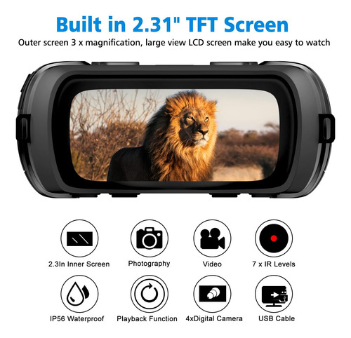 Newbea Gafas De Visión Nocturna, Binoculares De Visión