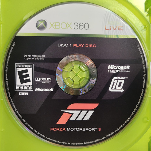 Forza Motorsport 3 Xbox 360 Original Midia Fisica Seminovo (Usado)