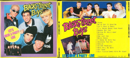 Backstreet Boys Cd Let's Have Party Frankfurt 97 Cerrado   