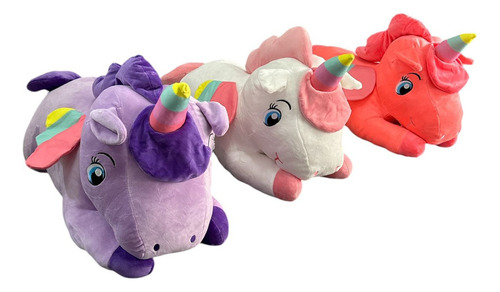 Peluche Unicornio Suave 80cm Soft Grande Color Unicornio Violeta