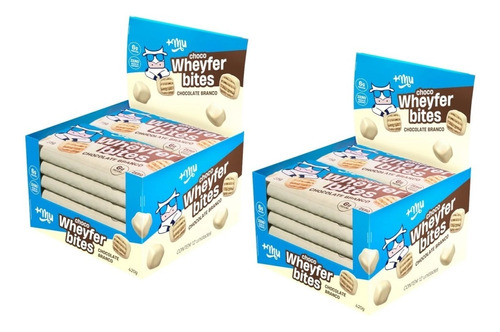 Choco Wheyfer Mais Mu Bites Sabor Chocolate Branco 35g 24un