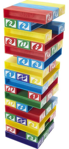 Juego De Mesa Jenga Mattel Uno Stacko