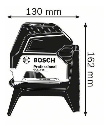 Kit Nivel Laser Base Rotativa Rm1 Maletin Bosch Gcl 2-15 Kit