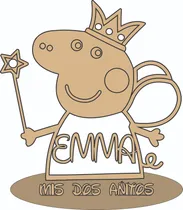 Comprar Centro De Mesa Pepa Pig Hada C\u002Fnombre Fibrofacil