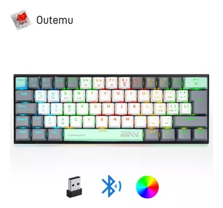 Terport 60% Teclado Gamer Inalámbrico Español Z11 Con Bluetooth/receptor Usb/cable, Switch Outemu Red Hotswap, Luces Full-rgb, Teclado Mecanico De 62 Teclas Antighosting Para Win/mac/ios/android