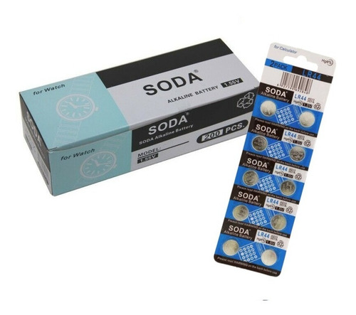 Imagen 1 de 6 de Promo 200 Pilas Soda Lr44 A76 Ag13 1.5v P/ Luces Calculadora
