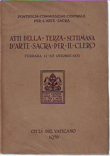 Acto De La Tercera Semana De Arte Sacra Para El Clero 1935