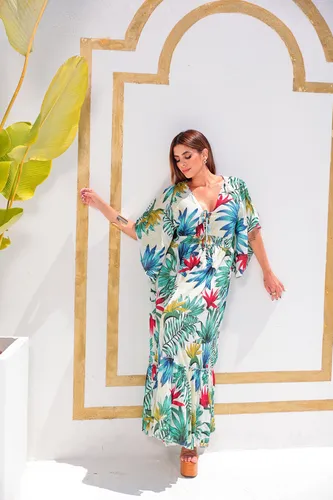 Vestido de hotsell crepe florido