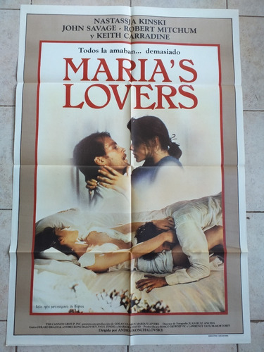 Antiguo Afiche Cine - Maria's Lovers (2) *