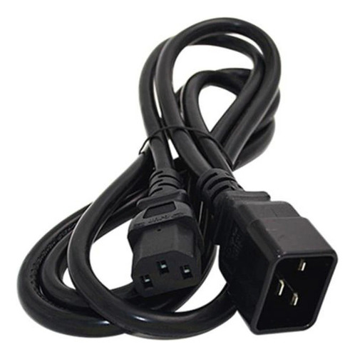 10x Cabo De Força Iec60320 C13 X C20 Fio 3x2,00mm 20a - 1m