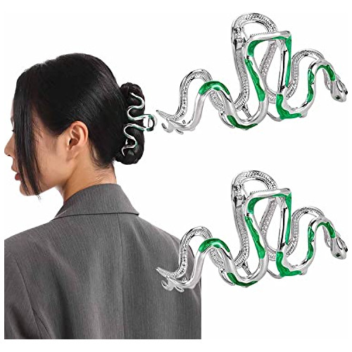 2 Pcs De Moda Verde Serpiente De Diseño De Garras De Gtrpf