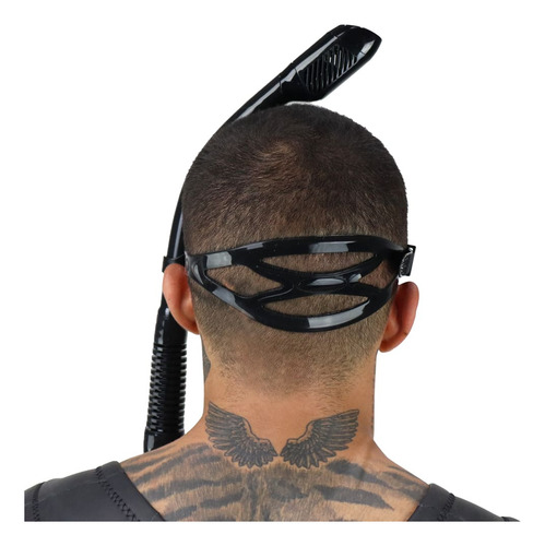 2 Kits De Mergulho Aquatic Dry Dive Motion - Preto E Branco