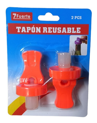 Set 2 Tapon Corcho Para Botella Reutilizable Cocina Colores