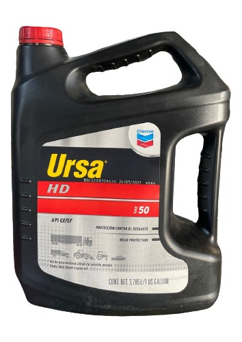 Aceite Para Motor Ursa 50 Hd Galón Api Cf/sf