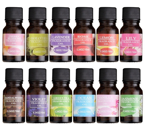 Imagen 2 de 4 de Fragancias Naturales Para Difusor Aceites Esenciales Kit 8pz