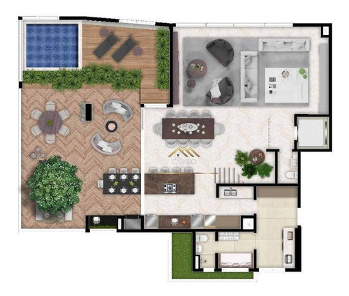 Imagem 23 de 30 de Maravilhoso Apartamento No Cabral - Ap0501