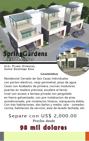 Casas De 2 Niveles Con Terraza En El 3er Nivel Prado Orient