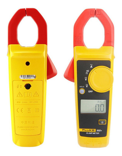 Fluke F302+ - Pinza Medidor De Mano, Pantalla Lcd, Digital