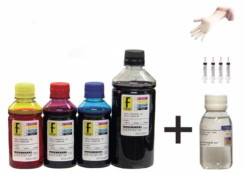 650ml Kit Tinta Recarga Cartuchos Impressora Hp Eps Canon