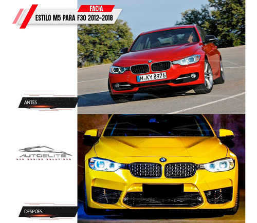 Imagen 7 de 10 de Facia Delantera Bmw Serie 3 F30 F35 Tipo M5 2013-2018